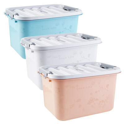 

Van Gogh VENGO Vientiane printing pulley storage box mixed color storage box storage box about 50L 3 Pack