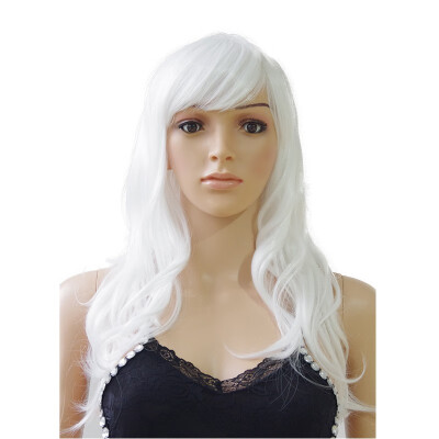 

19" Wavy Halloween Multi-Color Cosplay Wig Party Wigwhite