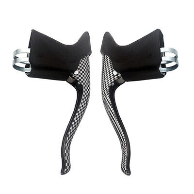 

Lightweight Aluminum Bicycle Brake Handle MTB Mountain Bike Cycling Brake Levers Front & Rear Brake Levers Drop Handlebar Set
