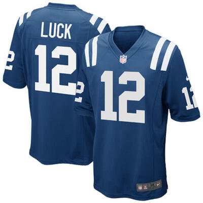 

Mens Football Jersey Indianapolis Colts Andrew Luck Royal Blue Team Game Jersey
