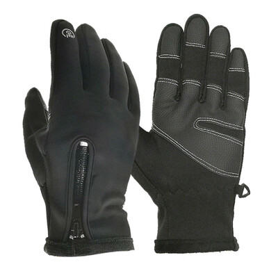 

Unisex Winter Thermal Outdoor Cycling Sports Waterproof&Windproof Touched Screen Zipper Gloves