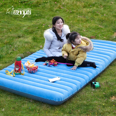 

Wolf walker inflatable mattress air bed double inflatable cushion car inflatable bed office nap bed lunch break LXZ-4033 with foot-type air pump
