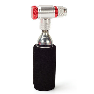 

Bike Manual CO2 Inflator Bicycle Cycling Tire Inflator Compatible Presta Schrader Valve Emergency Pump Empty Cartridge Included