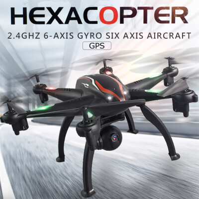 

L100 1080P 5G WiFi FPV Wide-Angle Camera 6-axis GPS RC Drone Auto Follow RC Hexacopter RC Toy for Adults Kids