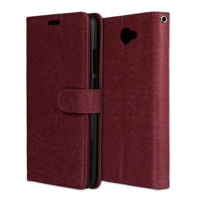 

MOONCASE Huawei Y7 3 Card Photo Frame Leather Case - Brown