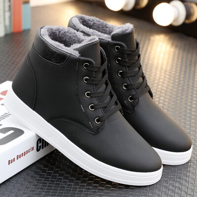 

Mens Winter cotton shoes Warm snow boots Martin boots