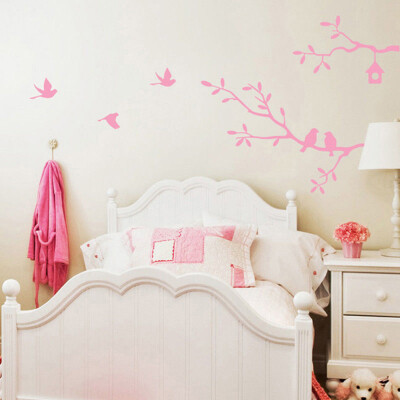 

Bedroom Living Room Branch & Birds Wall Sticker Home Environmental-Friendly Art DIY Decor Wall Sticker