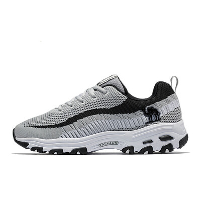

Camel CAMEL sports shoes mens mesh platform shoes retro shoes trend sports shoes A832600195 gray black 40