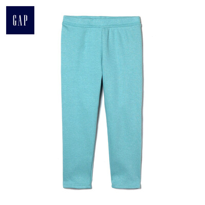 

GAP flagship store childrens clothing baby girl children plus velvet leggings baby childrens waist pants pants 398345 light blue 90cm 18-24 months