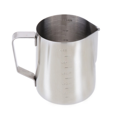 

Stainless Steel Milk Frother Pitcher Milk Foam Container Measuring Cups Coffe Appliance