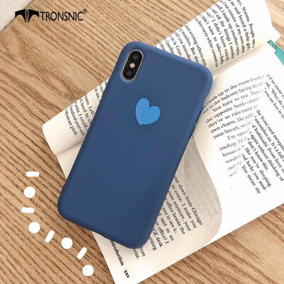 

TRONSNIC Love Heart Phone Case for iPhone 6 6s Plus Blue Matte Case Green Pink Luxury Love Cover Capa