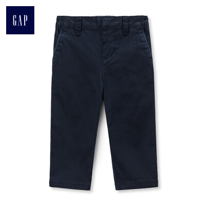 

GAP flagship store baby boy soft elastic elastic waist khaki pants 367139 navy blue 6-12M