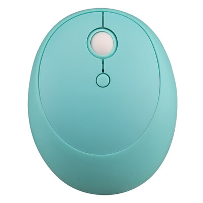 

Moiff CUTE Wireless Bluetooth Dual Mode Mouse Comfortable Smart Mouse Desktop Notebook Office Boys&Girls Home Mouse White Blue
