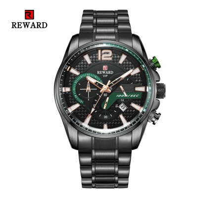 

REWARD 63080 Men Waterproof Quartz Watch Calendar Chronograph