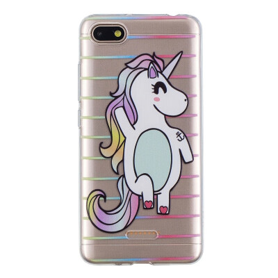 

MOONCASE Millet Red Rice 6A High Translucent TPU-Striped Unicorn