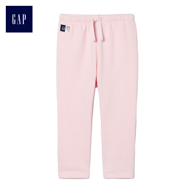 

GAP flagship store childrens clothing baby plus velvet knit pants Wei pants 400006 light pink 80cm 12-18 months