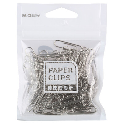 

Morning light M&G stationery silver 100 bags nickel-plated paper clip rust-proof paper clip ABSN2660