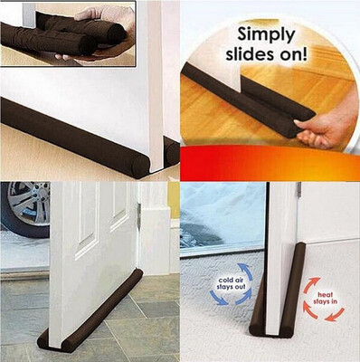 

1Pcs New Hot 2018 Guard Stopper Pop Twin Door Decor Protector Doorstop Draft Dodger Energy Saving Home
