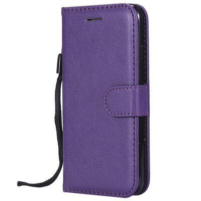 

Luxury Simple Solid Color Case For iphone X XR Xs Max 8 7 6 6s Plus 5 5s SE SE2 Card Slot Lanyard Cute Phone Cover New Fundas P06G