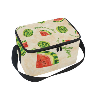 

ALAZA Watermelons Seamless Pattern Lunch Box Insulated Lunch Bag Large Cooler Tote Bagfor Kids Men Women