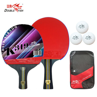 

Pisces table tennis bat set has been taking a horizontal shot two shots three balls with a set