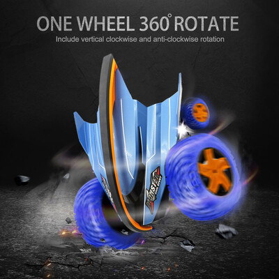 

Flytec 015 114 Mobula Crazy Devil Fish Monster 24G One Key High Speed Spin Stunt Car Sparkle Light RC Car Toy
