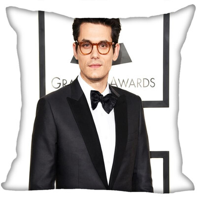 

John Mayer Pillow Cover Bedroom Home Office Decorative Pillowcase Square Zipper Pillow Cases Satin Fabric No Fade