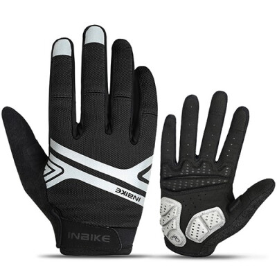 

INBIKE Cycling Gloves Touch Screen GEL Bike Gloves Sport Shockproof MTB Road Full Finger Reflective Bicycle Glove For Men Woman