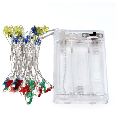

BZ234 2M 20 Bulbs LED Clear Battery Holder Indoor Outdoor Decoration Festoon Wedding Party Christmas Tree Garden Yard Fence Lamp H