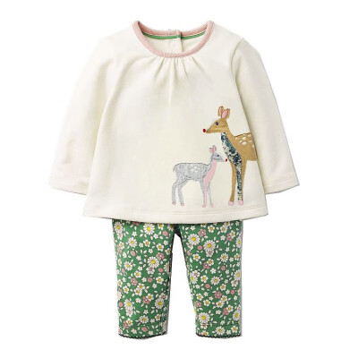 

Baby Girls Clothes Children Clothing Sets 2018 Brand Kids Tracksuits for Girls Sets Animal Pattern Baby Girl School Outfits