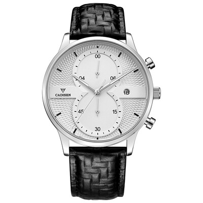 

Cadisen Watch Men Sport Chronograph Clock Quartz Wristwatch Business Waterproof Watch Men