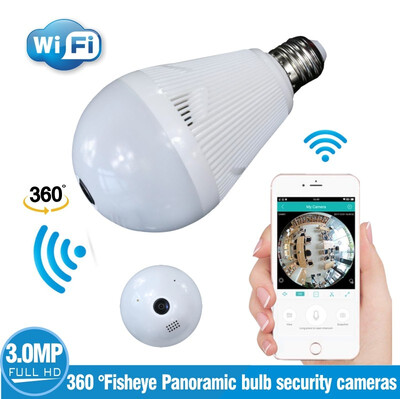 

30MP IP network WIFI 360°VR panoramic security camera Support SD card storage