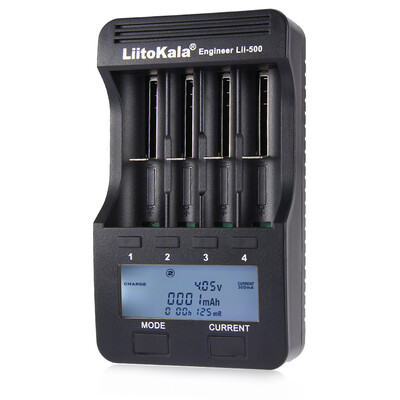 

Liitokala Lii - 500 Smart LCD Battery Charger for 18650 26650 16340 14500 10440 Batteries