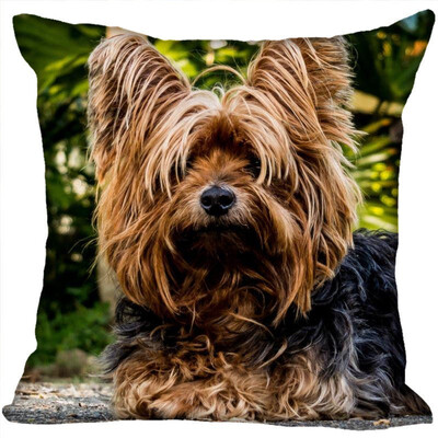 

Yorkshire Terrier Hot Sale Pillow Case High Quality New Years Pillowcase Decorative Pillow Cover For Wedding Decorative Christmas