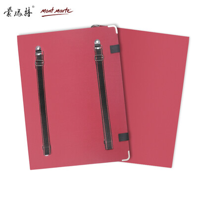 

Australia Montmartre Mont Marte shoulder strap clip sketch board 4k art sketch folding sketch board children portable drawing board can hold paper with red B-HJ-003