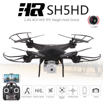 

Original HR SH5HD 24G 4CH 1080P Camera Wifi FPV Drone Height Hold Headless Mode One Key Return RC Quadcopter