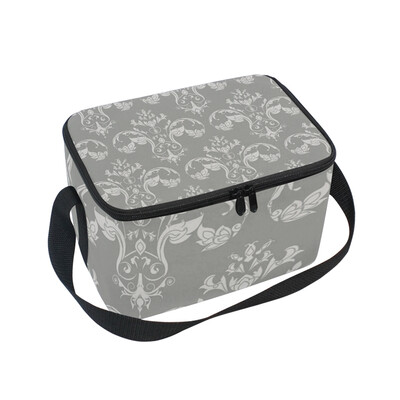 

ALAZA Insulated Lunch Box Roma Pattern Lunch Bag for Men Women Portable Tote Bag Cooler Bag