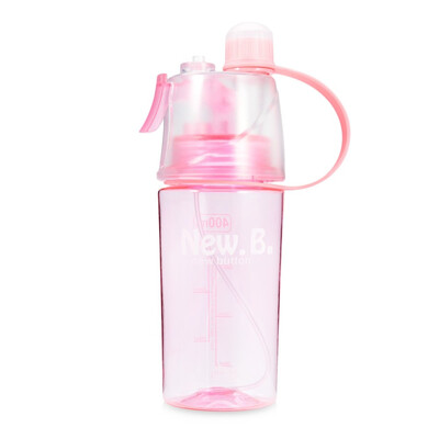 

600ml Cooling Water Bottle Health Portable Lemon Juice Fruit Drinking Bottle Plastic mist Spray Cup Kettle Outdoor Sport Running h