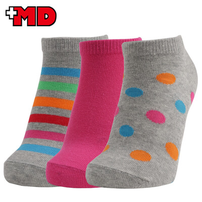 

MD ladies boat socks casual short socks spring&summer thin section low help invisible socks students cute candy color combed cotton socks sweat-absorbent breathable 9 pairs