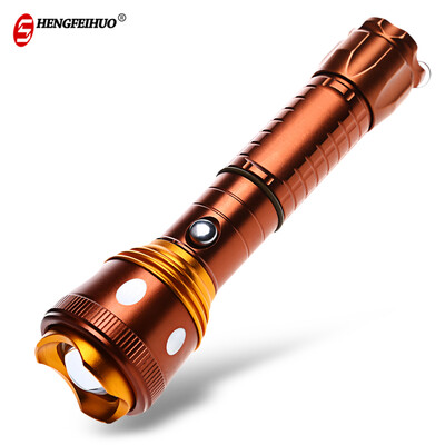 

Shengfeihuo LED Bright Light Zoom Rechargeable Flashlight
