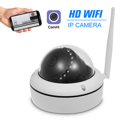 

720P HD WIFI IP Camera 10MP Dome Cam 14" CMOS IR Lens 36mm H264 Night View IR-CUT Network Onvif P2P Android IOS Remote View Mo