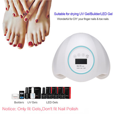 

48W LED UV Nail Lamp Nail Gel Dryer Fingernail & Toenail Gel Curing With 4 Timer Setting Nail Art Painting Nail Tool Optional USE