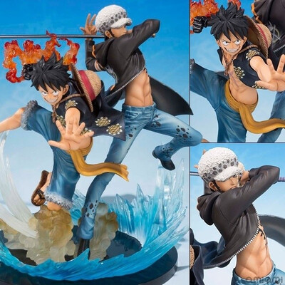 

ZERO Monkey D Luffy & Trafalgar Law Anime ONE PIECE Figure 16cm