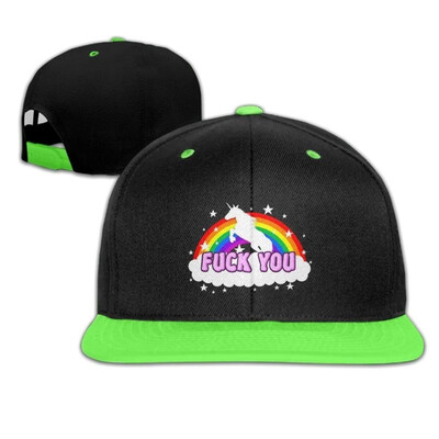 

Qiop Nee Pink Mesh Baseball Caps Adjustable Kids Hat Rainbow Stars Clouds Unisex