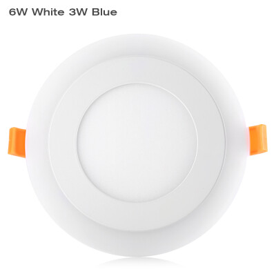 

Round LED Blue White Panel Light Indoor Recessed Ceiling Lamp