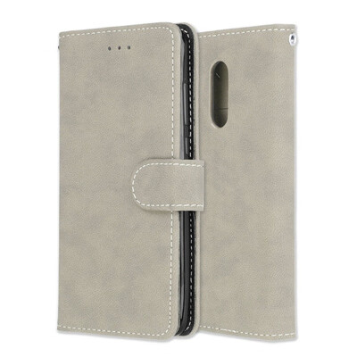 

MOONCASE Millet red rice 5 retro matte 3 card holster - gray