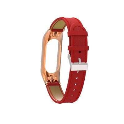 

Genuine Leather Bracelet for Xiaomi Mi Band 3 Strap Watch