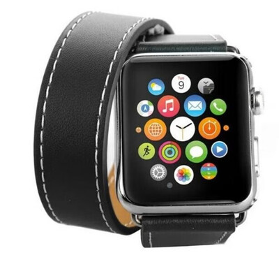 

Series 4321 Genuine Leather Loop Long Double Tour Watch Band for Apple Watch 3842mm40mm 44mm Cuff Bracelet straps