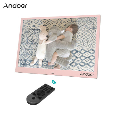 

Andoer 13inch LED Digital Photo Frame 1280 800 Resolution Support 1080P Video Random Play Aluminum Alloy with Remote Control Chr