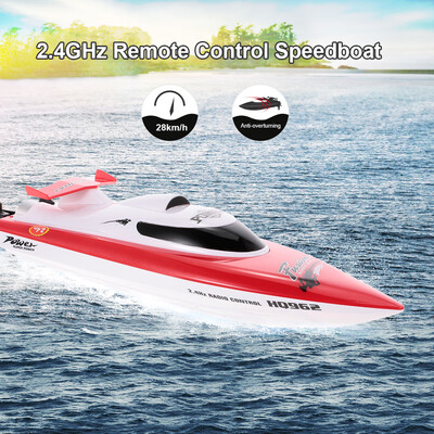 

HUANQI HQ962 24GHz 28kmh RC Boat Anti-overturning Remote Control Speedboat RC Ship Boy Gift Kids Toy